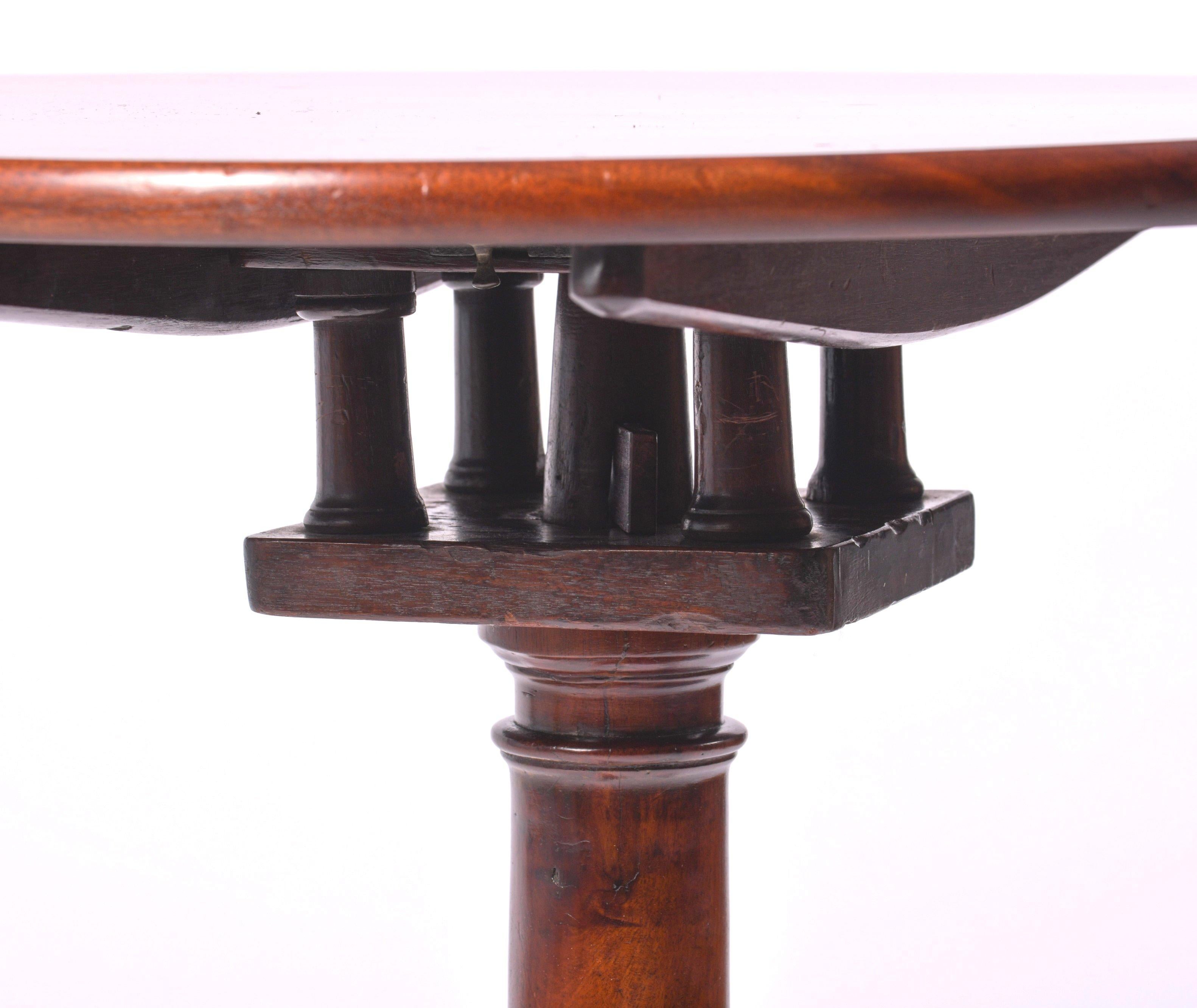 Georgian 18th Century Mahogany Tilt-Top Wine Table