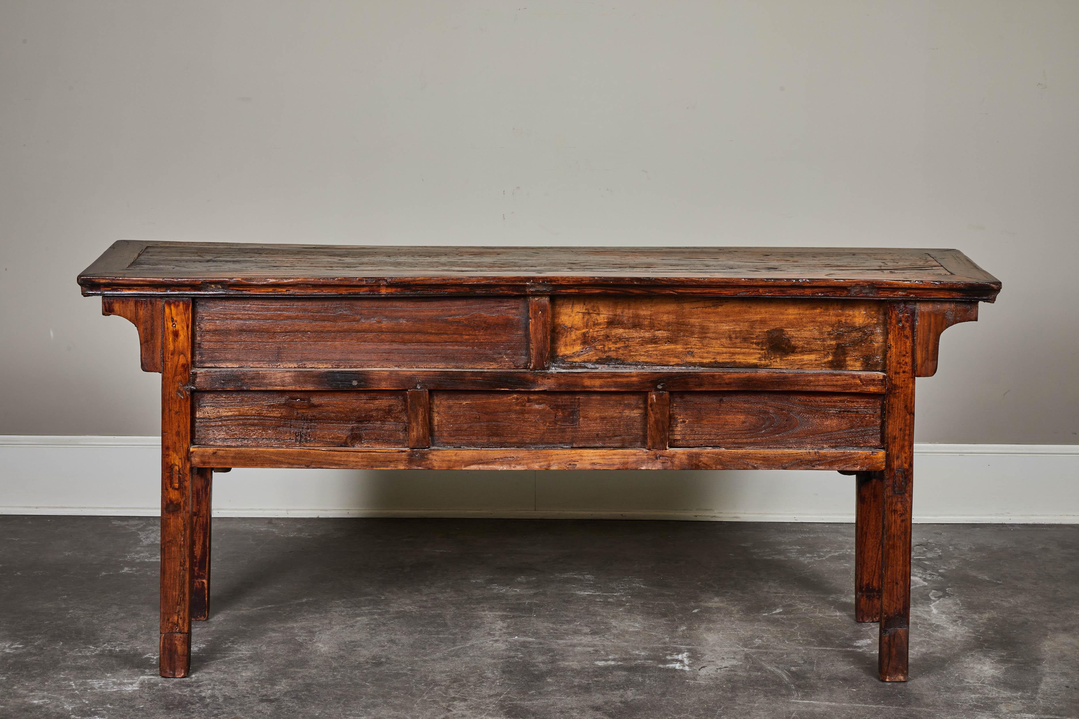 18th Century Ming Style Elm Sideboard 2