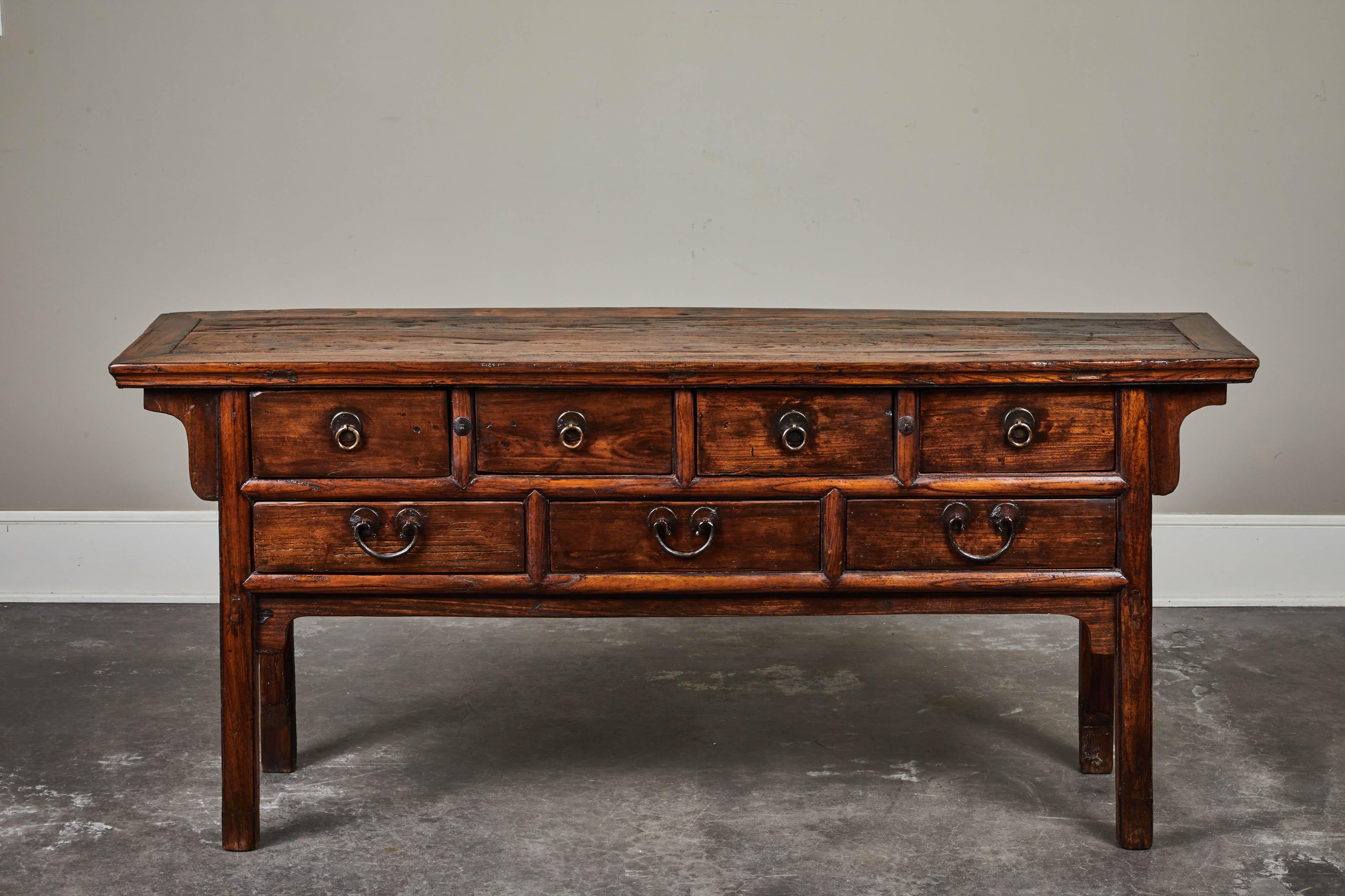 18th Century Ming Style Elm Sideboard 3