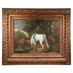 18th c. monumental Old Master equestrian painting