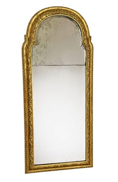 18th C Neoclassical English Mirror with Original Split Plate Glass