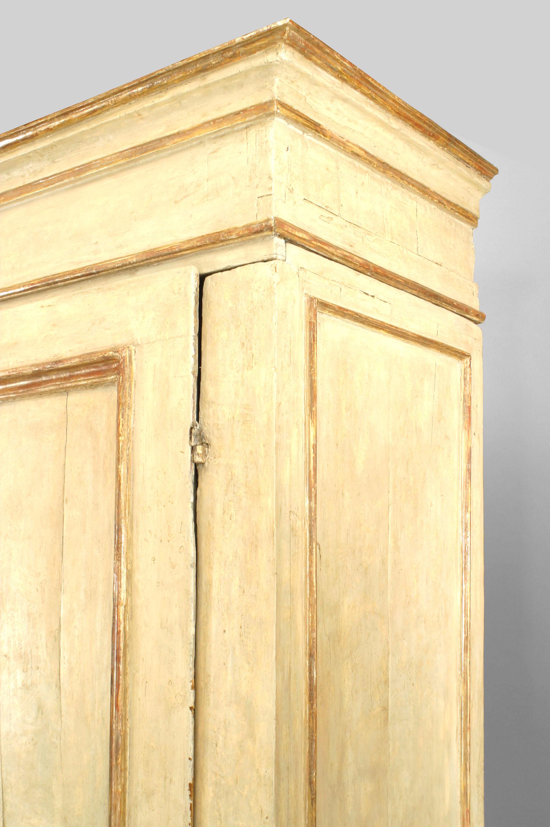 Neoclassical Italian Neo-Classic Painted Armoire For Sale