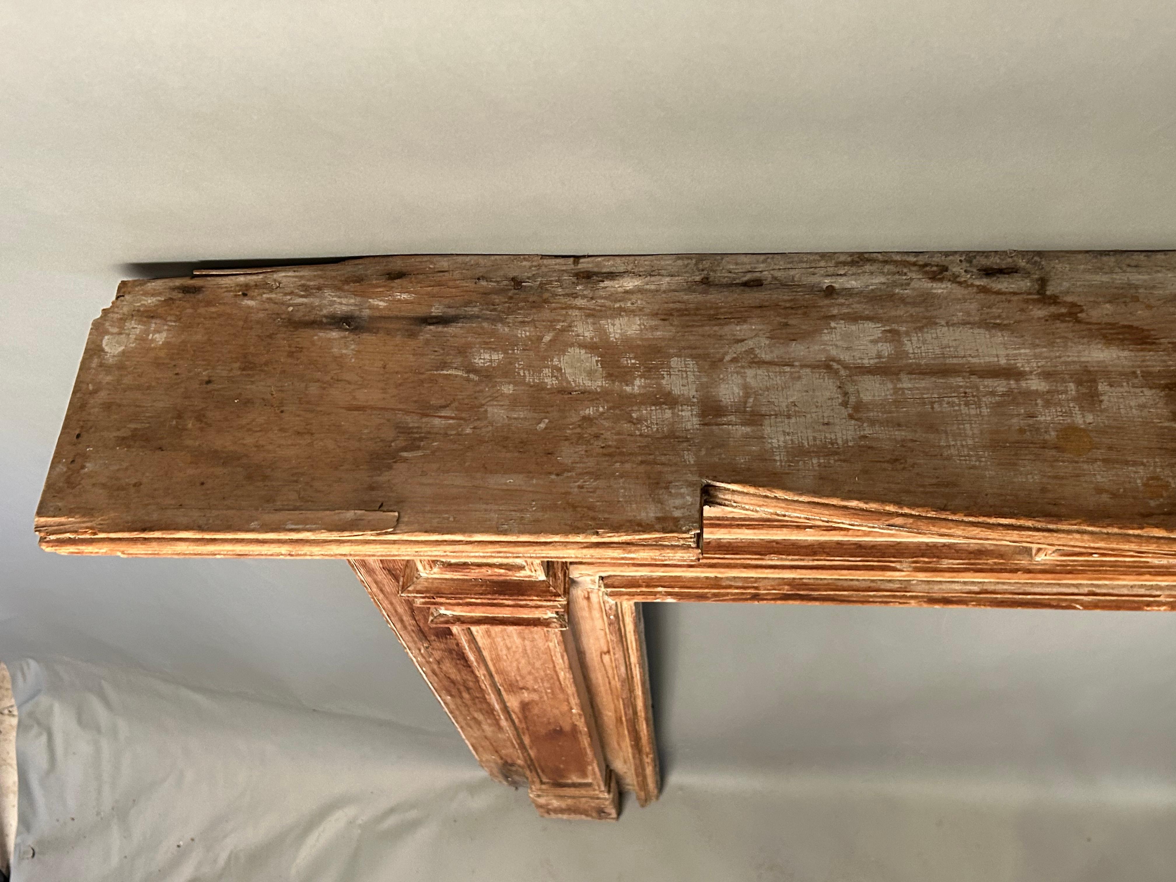 18th c New England Fireplace Mantel For Sale 3