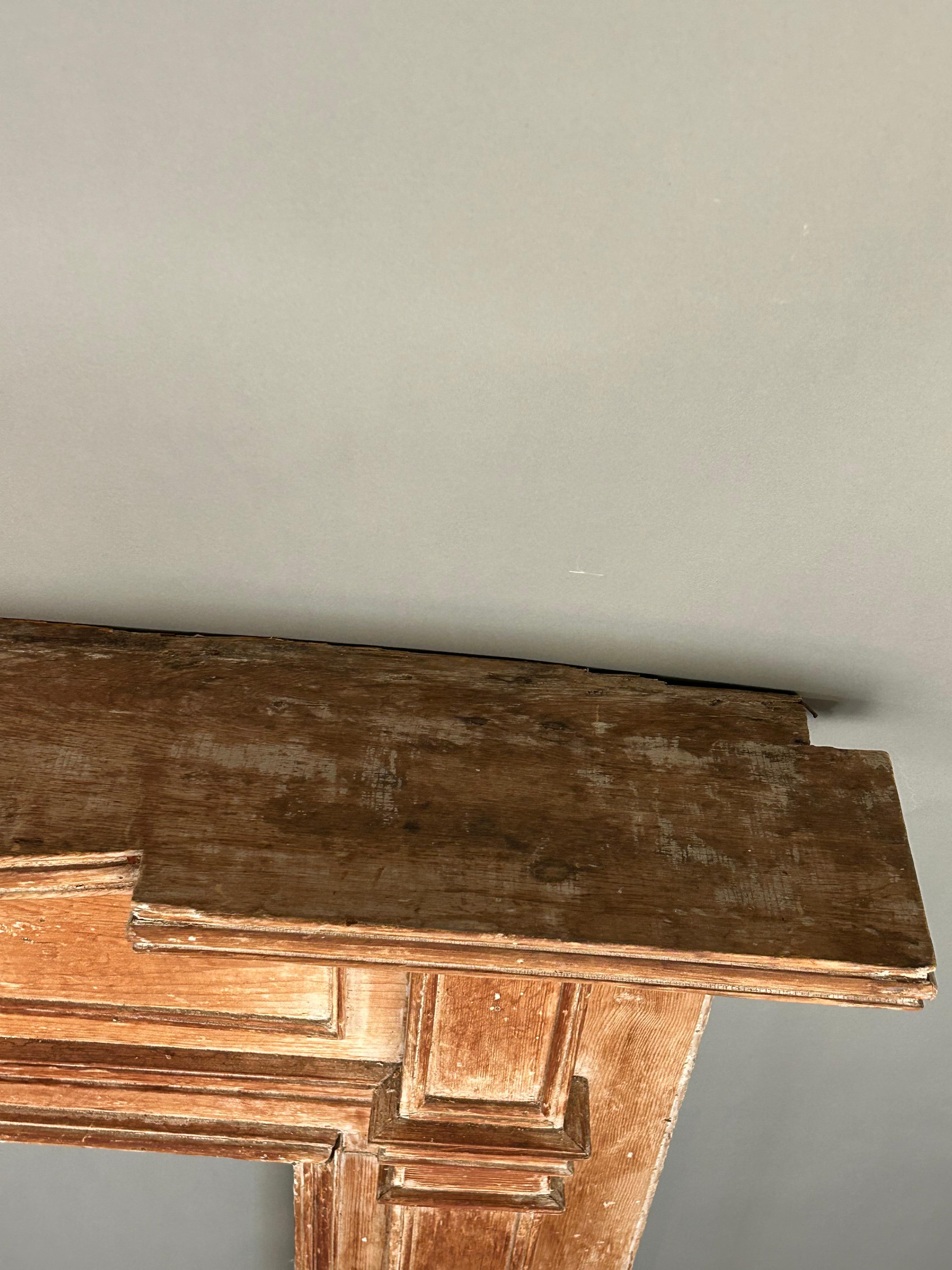 18th c New England Fireplace Mantel For Sale 5