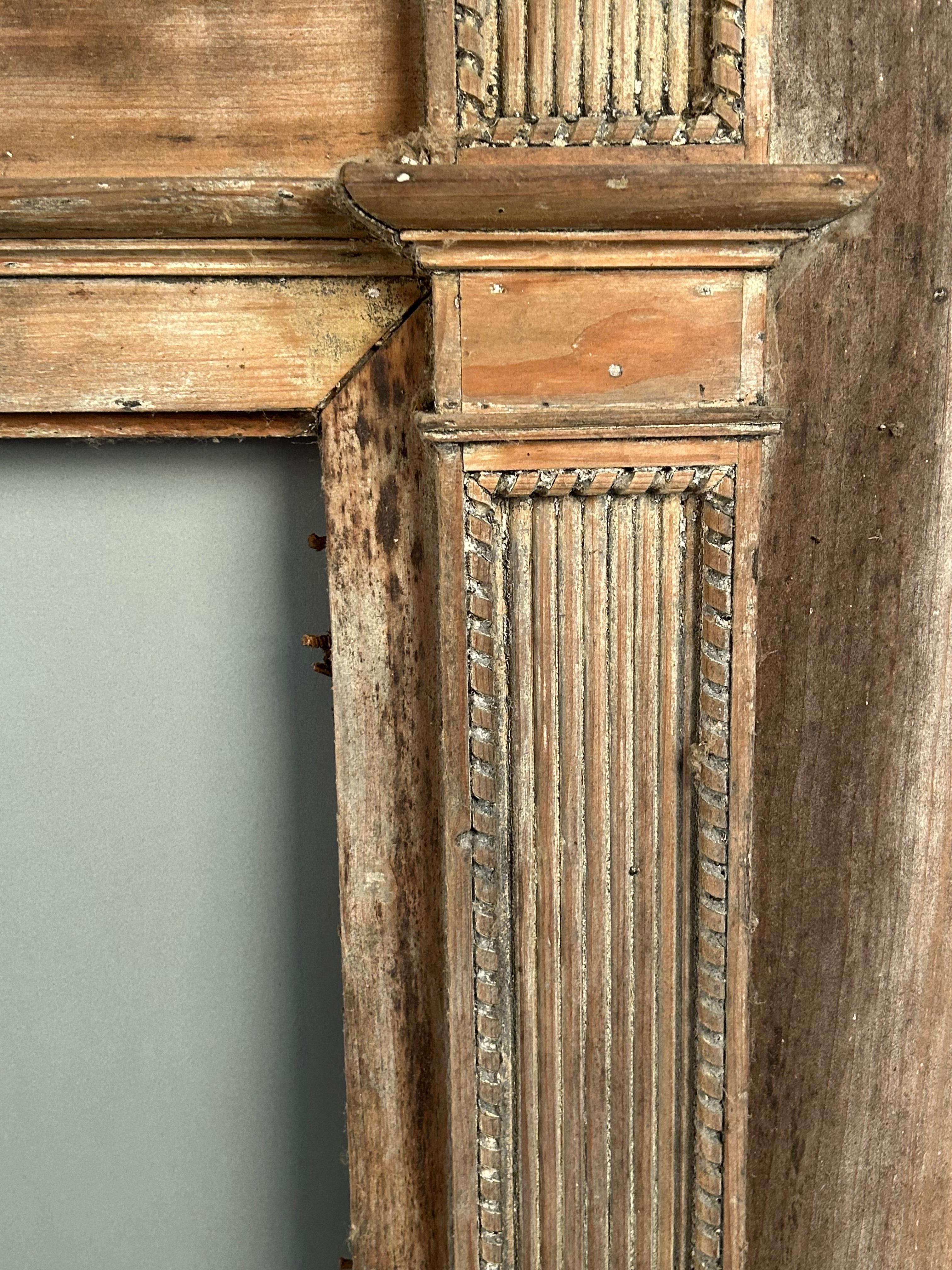 18th c New England Fireplace Mantel For Sale 4