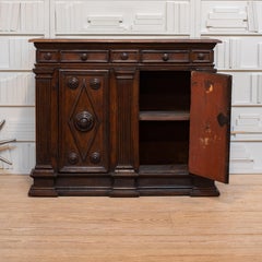 18th C. North Italian Baroque Carved Walnut Sideboard