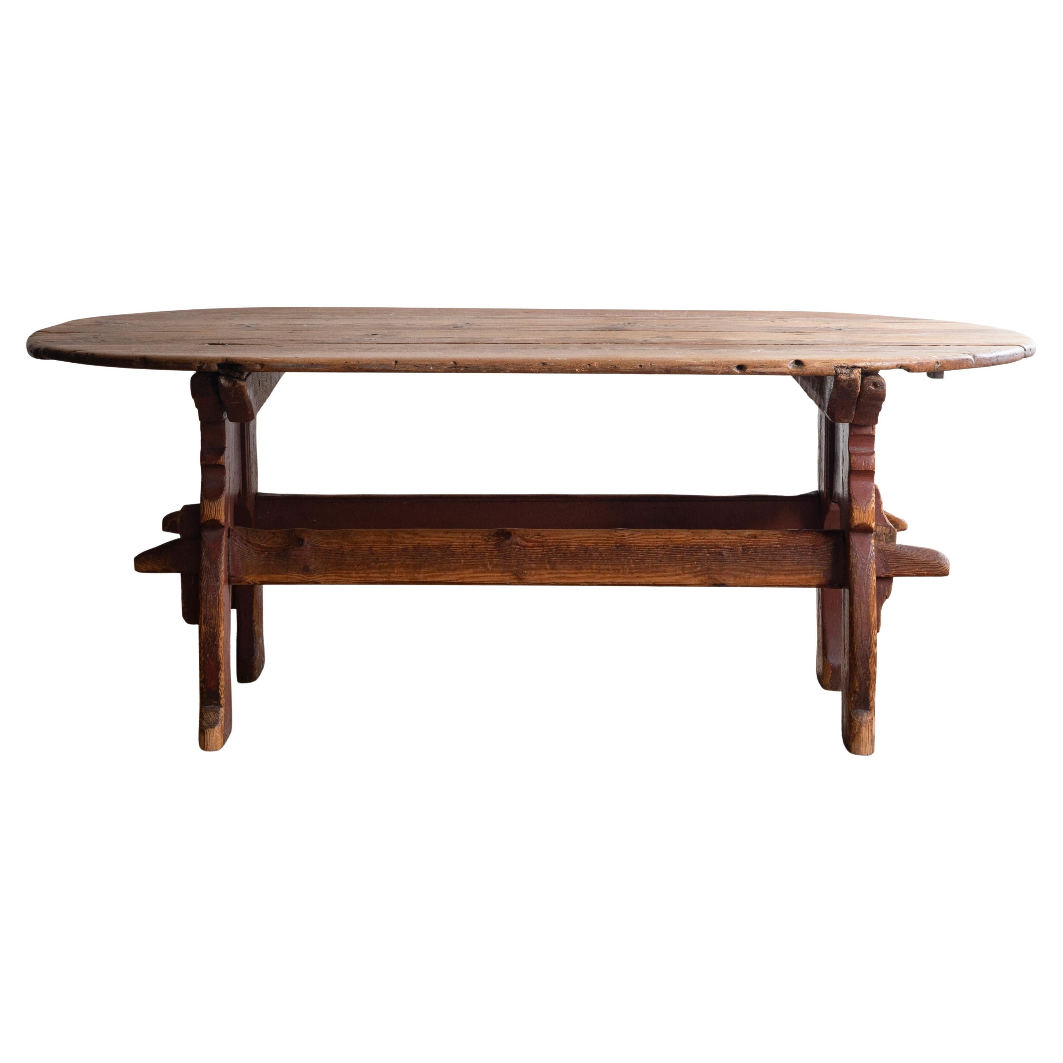 18th c, Norwegian Trestle Table