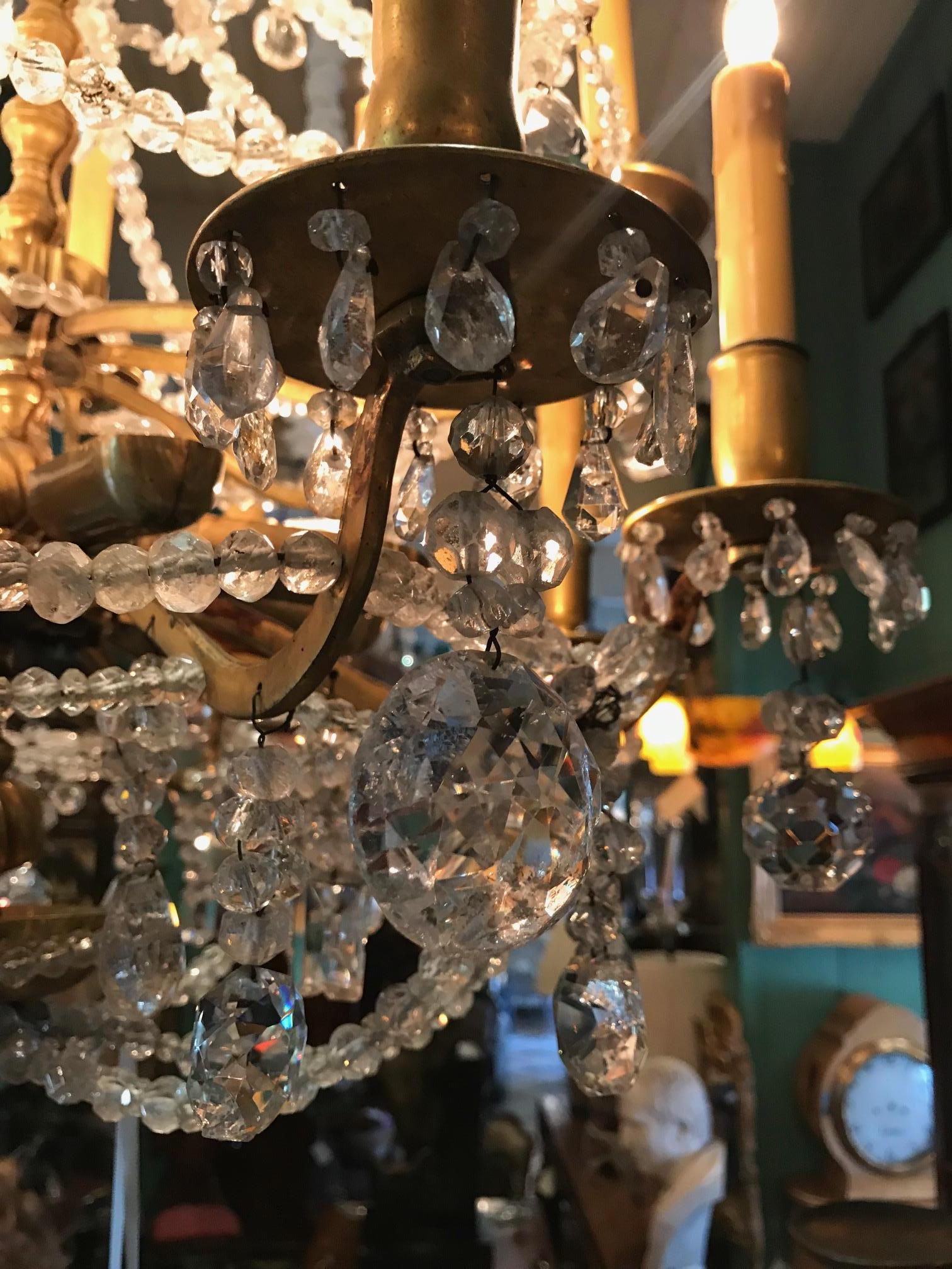 A.I.C. 18° secolo, cristallo di rocca Ormolu, lampadario a 16 luci a sospensione LA in vendita 5