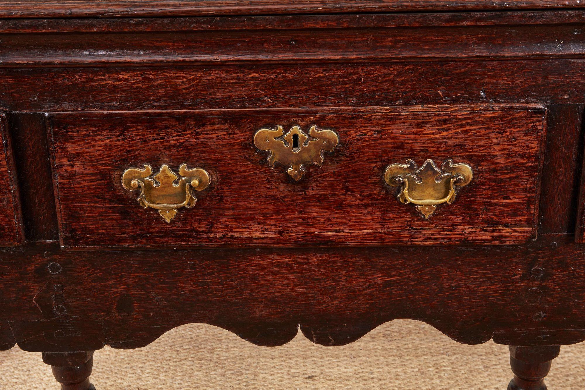 18th c. Padfoot Welsh Low Dresser with Superb Color For Sale 6