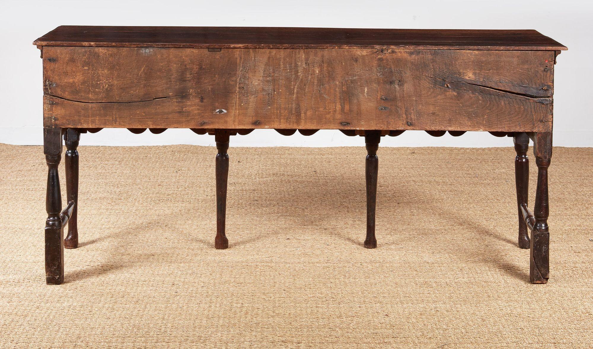 18th c. Padfoot Welsh Low Dresser with Superb Color For Sale 10
