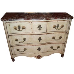 Antique 18th c. Painted Commode with Carved Heart