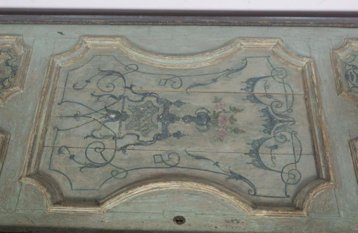 18th Century Painted Door Custom Dining Table For Sale 3
