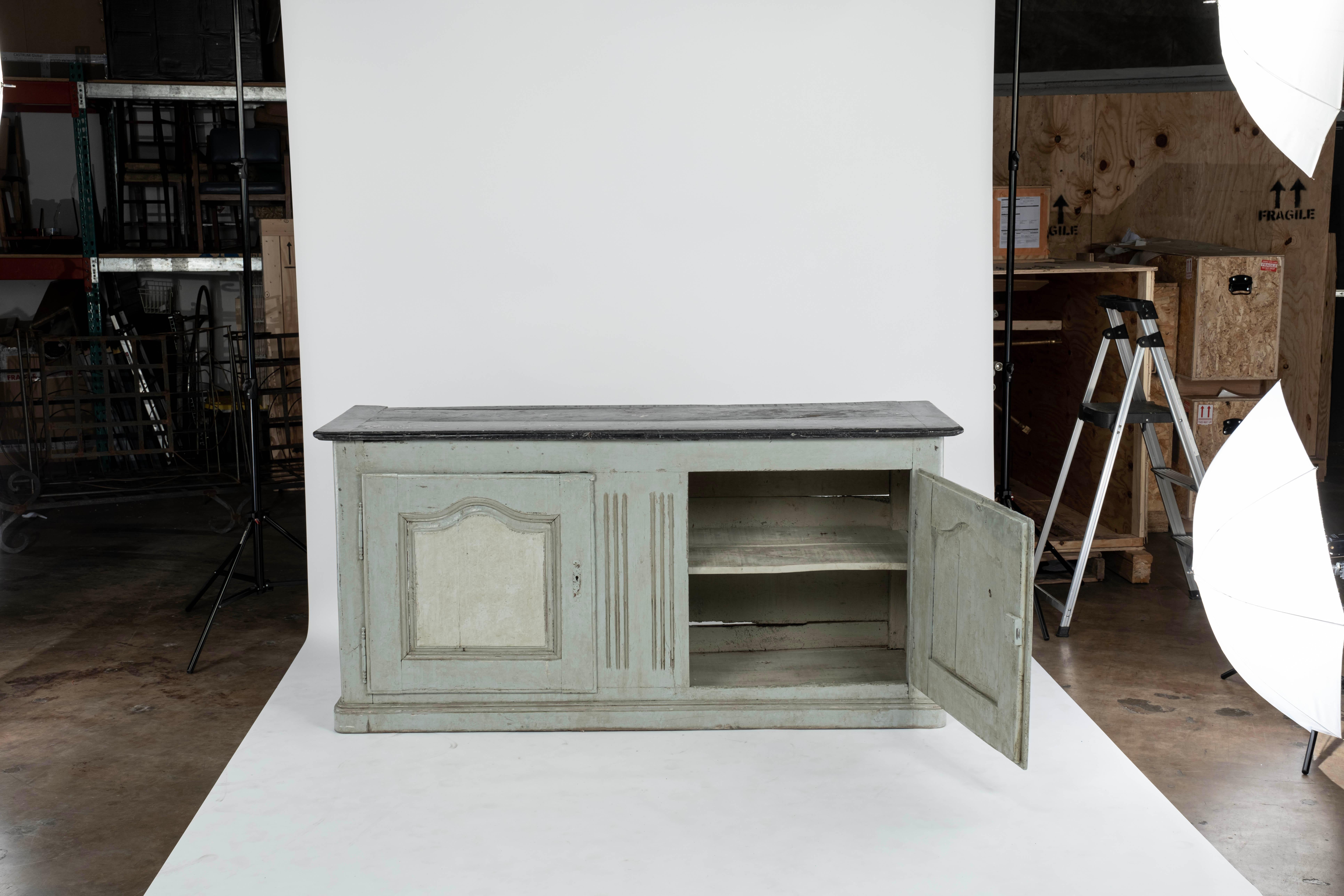 18th C. Painted French Buffet In Good Condition For Sale In Houston, TX