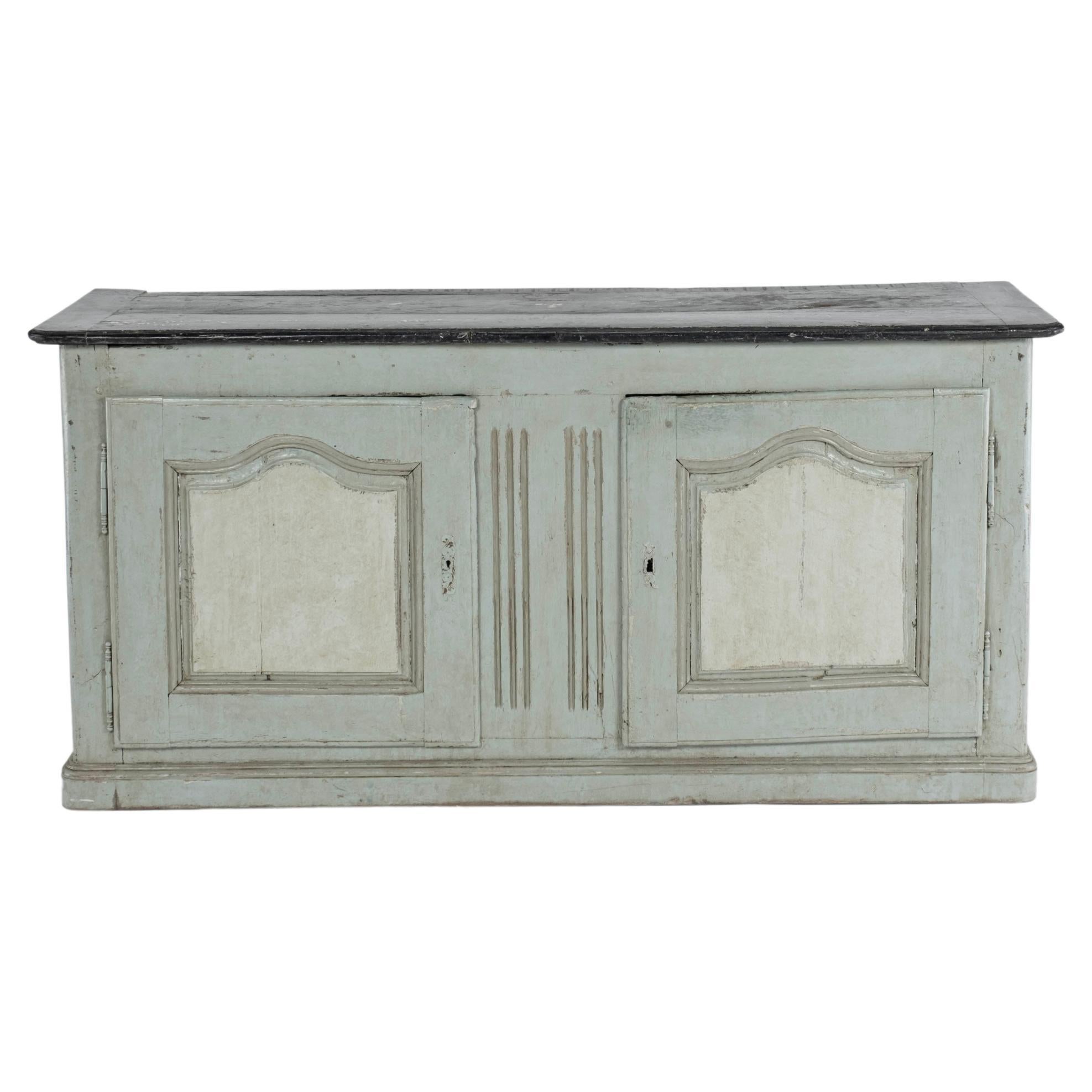 18th C. Painted French Buffet For Sale