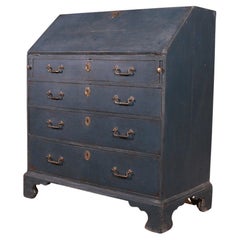 18th C Painted Writing Bureau