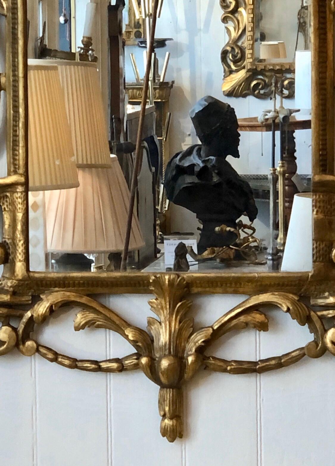 18th Century Pair of English Giltwood Georgian Mirrors 7