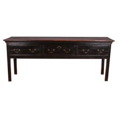 Antique 18th C Pine Dresser Base