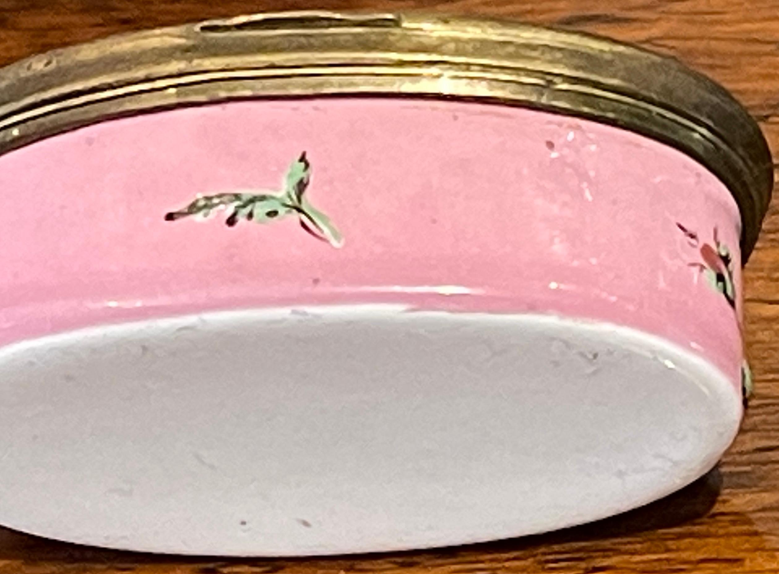 A.I.C. Pink Bilston Battersea del 18° secolo, ex collezione di H. R. Roya. in vendita 2