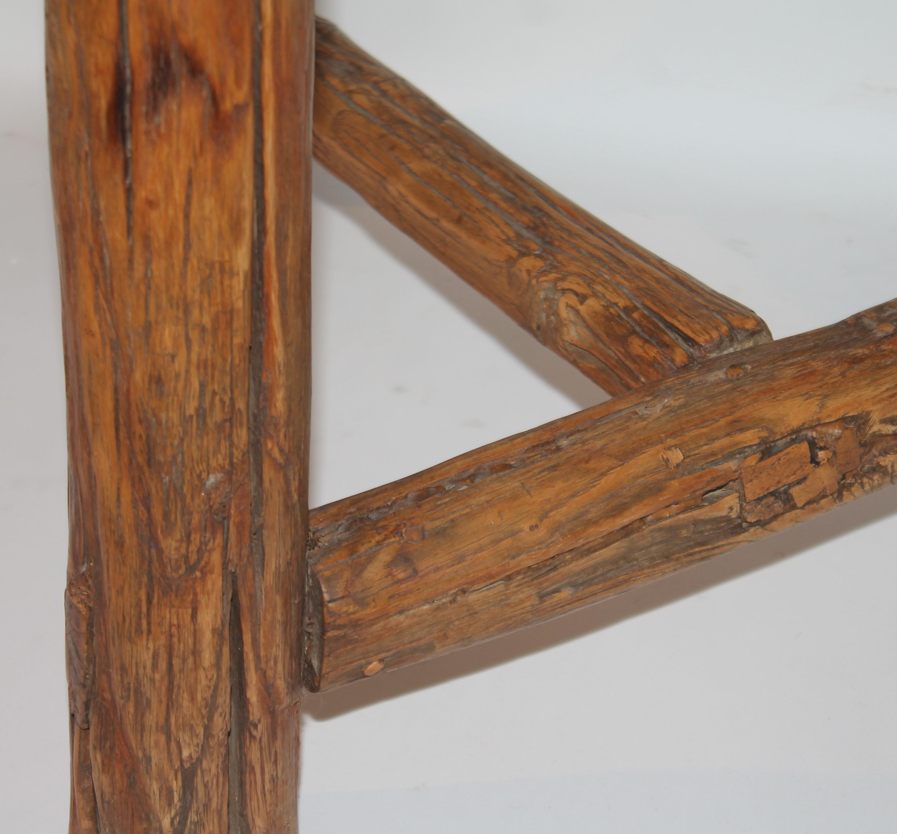 18th Century and Earlier 18th C Plank Wood Stool