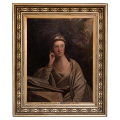 Portrait d'une belle femme, portrait de Joshua Reynolds, 18e siècle, disciple