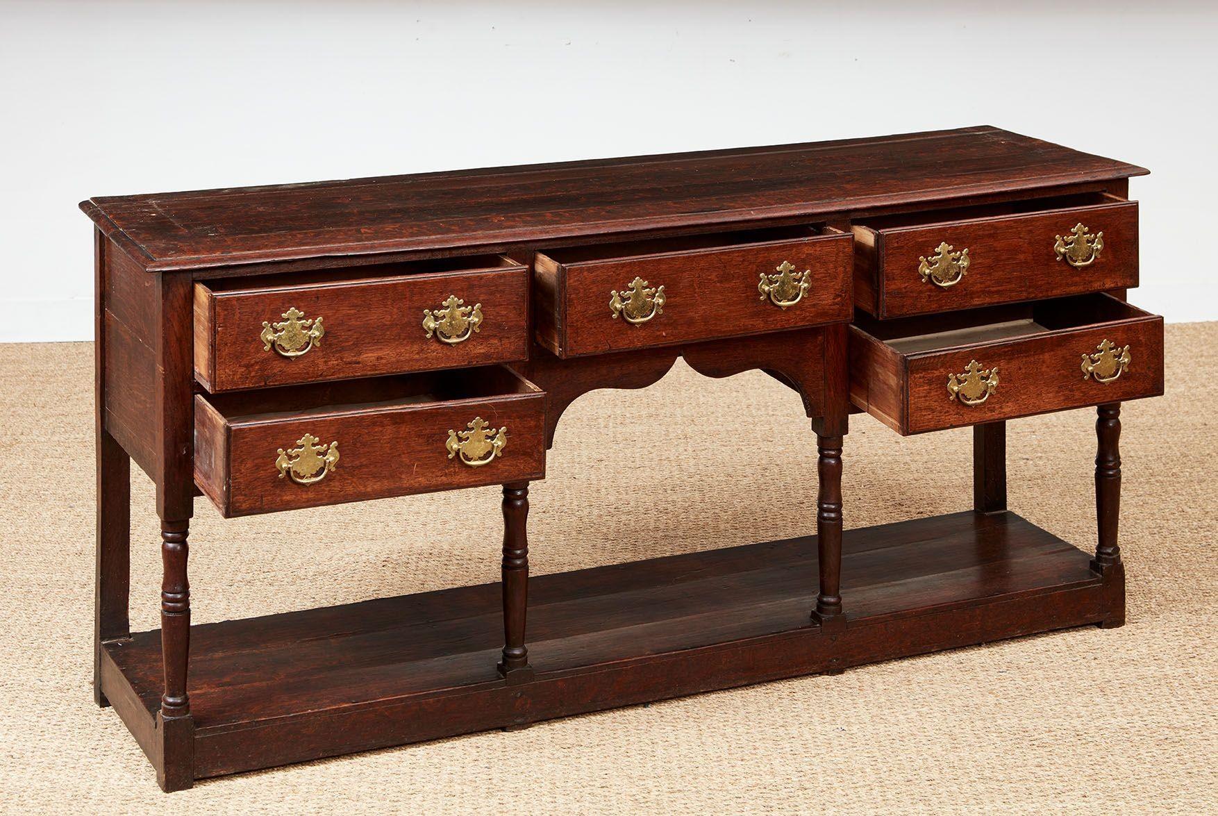 18th Century 18th c. Potboard Dresser Base For Sale