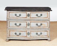 XVIIIe siècle Commode provençale peinte