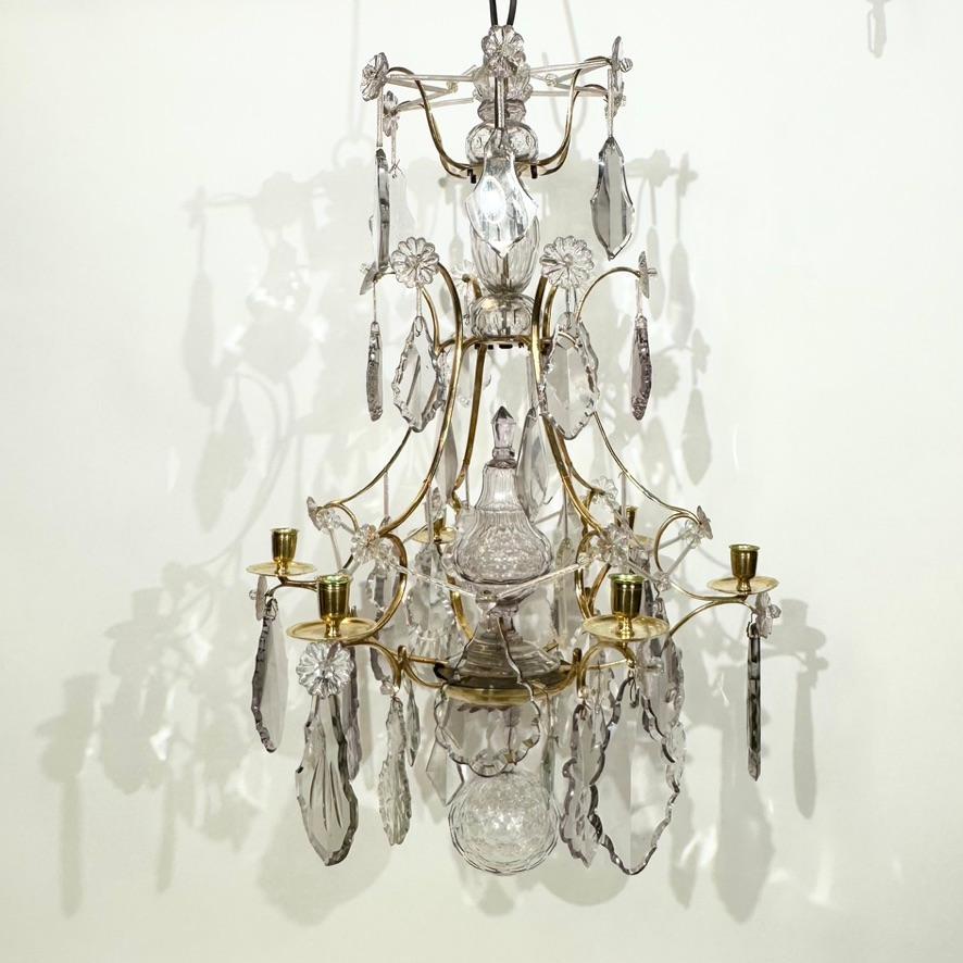 Rococo 18th c rococo chandelier For Sale