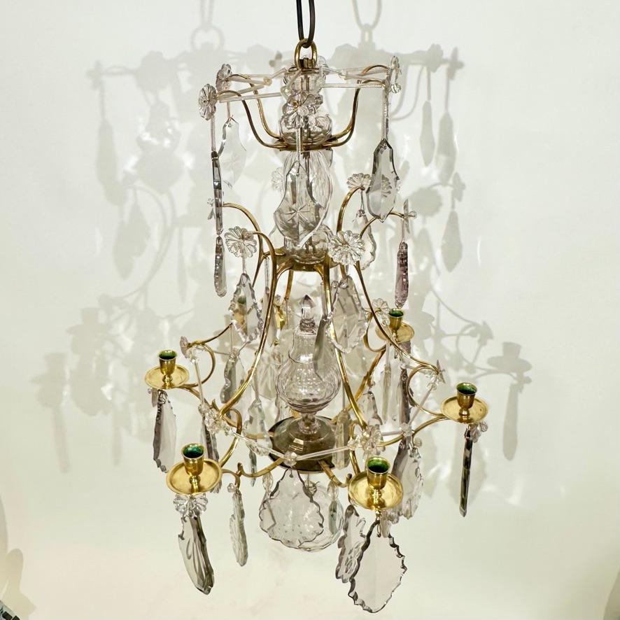 18th c rococo chandelier In Good Condition For Sale In Stockholm, SE