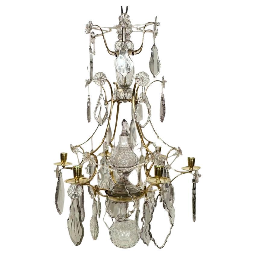 18th c rococo chandelier For Sale