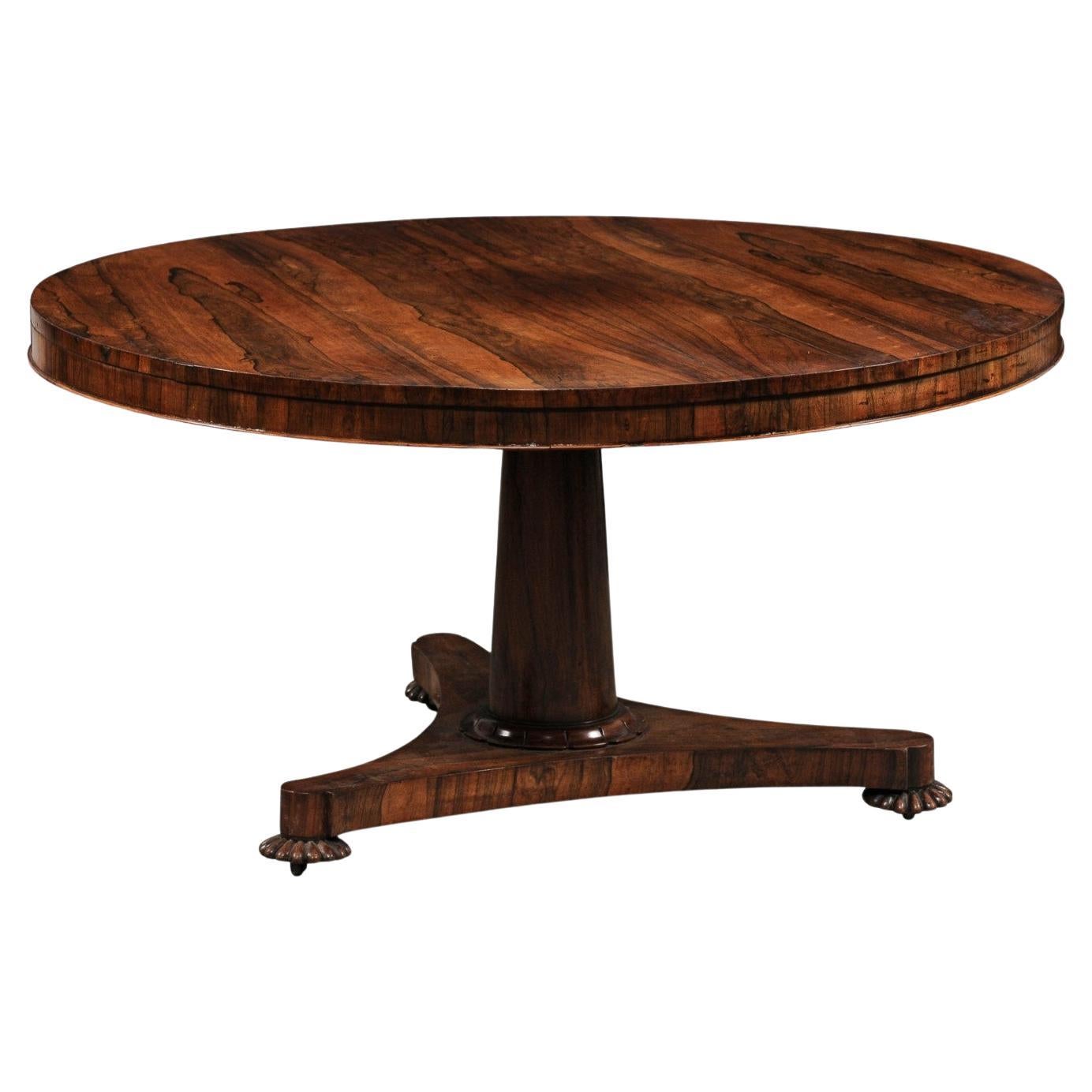 18th C. Round Center Table from England For Sale