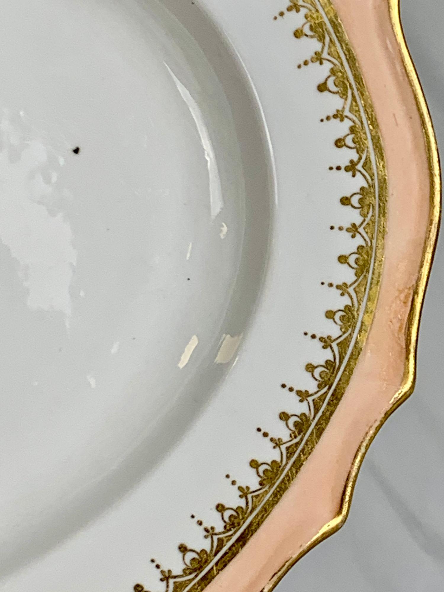 Juego de porcelana Royal Crown Derby del siglo XVIII Rosas príncipe de Gales pintadas a mano en venta 7
