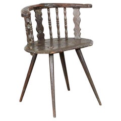 18th c. Rustic Alpine Chalet Armchair