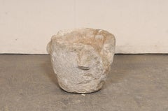 18th C. Spanish Hand-Carved Stone Mortar (or Planter)