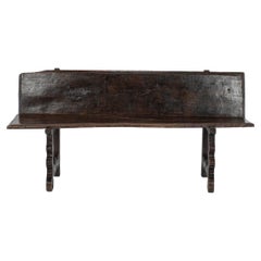 Antique 18th C. Spanish Walnut Bench