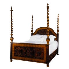 18th C Style Alfonso Marina Cama Lombarda Four Poster Bed
