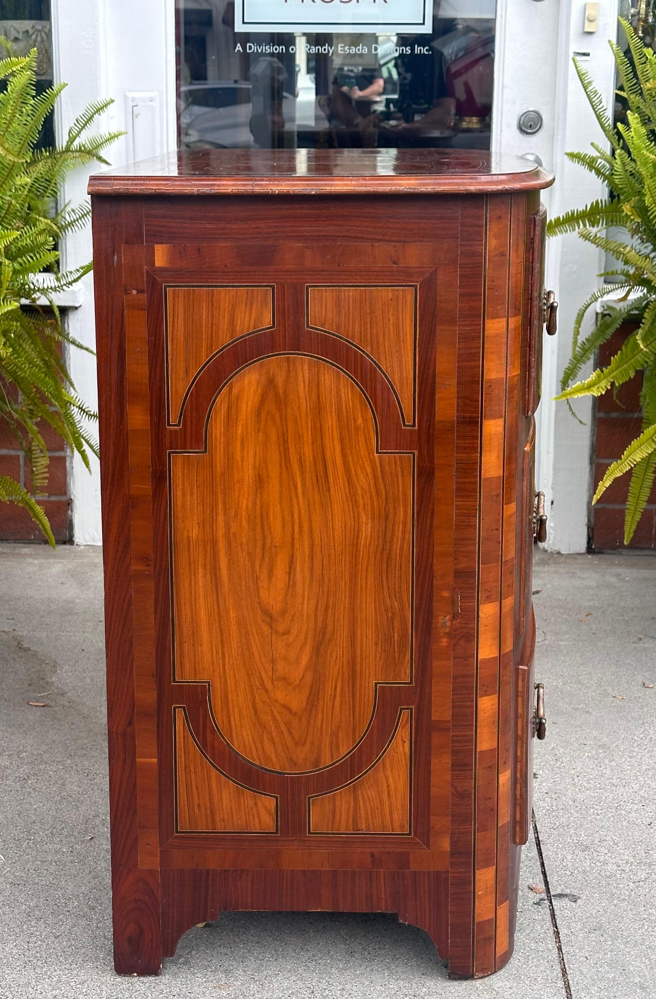 Late 20th Century 18th C Style Alfonso Marina Chest of Drawers Commode For Sale