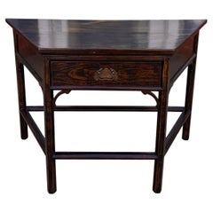 18th C Style Burton-Ching Ming Chinese Half Hexagonal Console Table