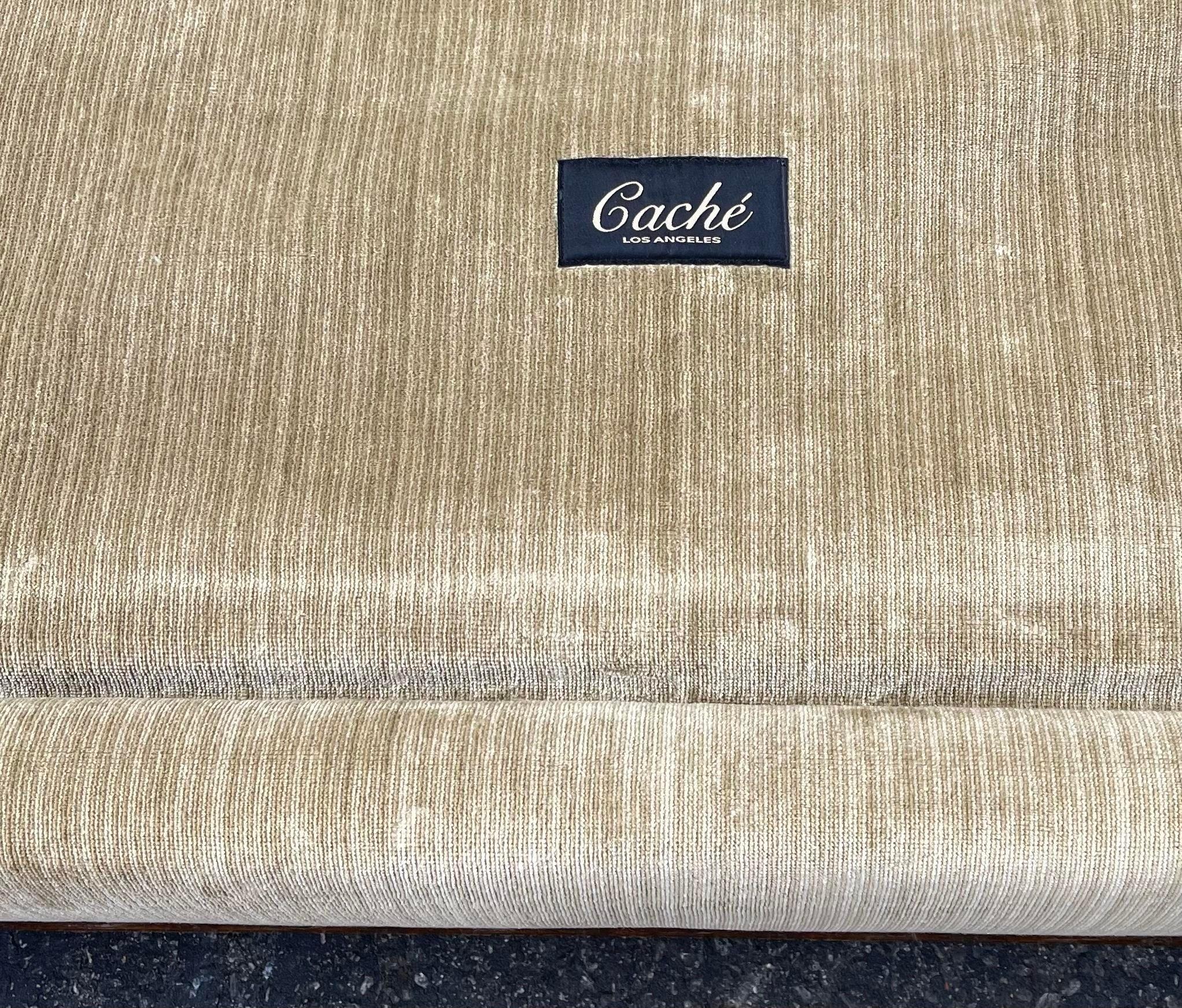 18th C Style Cache Knole Down Sleeper Sofa Settee W Custom Pillows In Good Condition In LOS ANGELES, CA