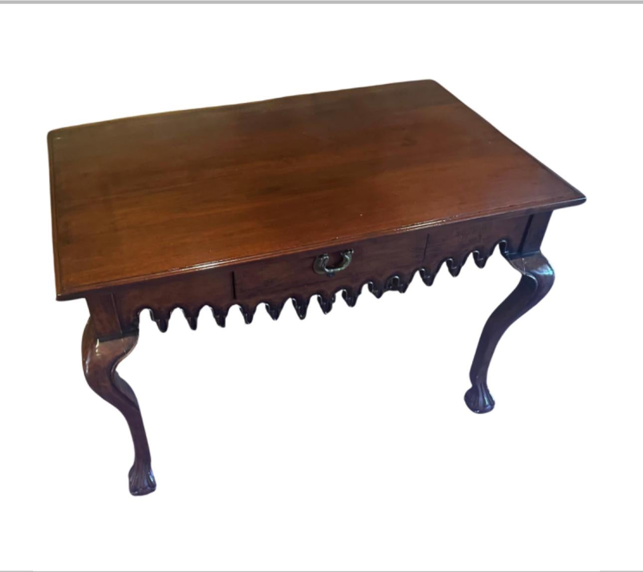 French Provincial 18th C Style Gregorius Pineo French Country Console Table Desk For Sale