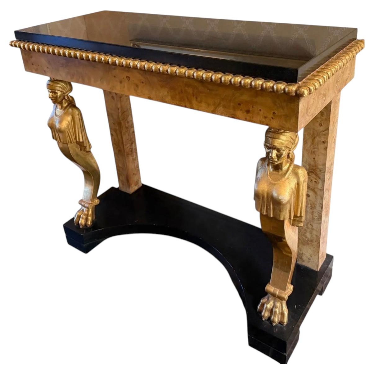 18th C Style Hendrix Allardyce Egyptian Revival Console Table - 1 of 2