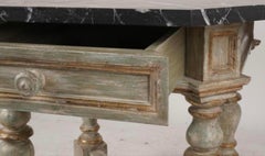 18th C Style Hendrix Allardyce Marble Top Italian Table