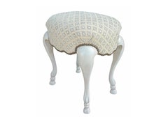 18. C Stil Hoof Foot Pouf Fußhocker Ottoman W Cut Velvet