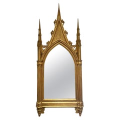 18th C Style Italian Cathedral Form Giltwood Mirror - 1 of 2