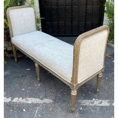 18th Century Style Italian Louis XVI Giltwood Bench by Villa Melrose