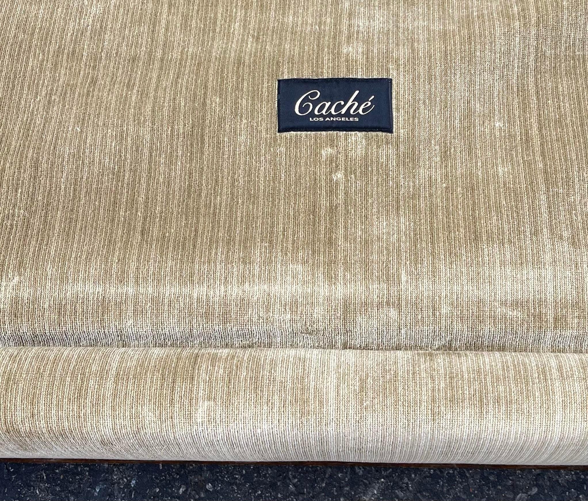 18th Century Style Knole Style Down Sofa Settee with Custom Pillows by Cache In Good Condition In LOS ANGELES, CA