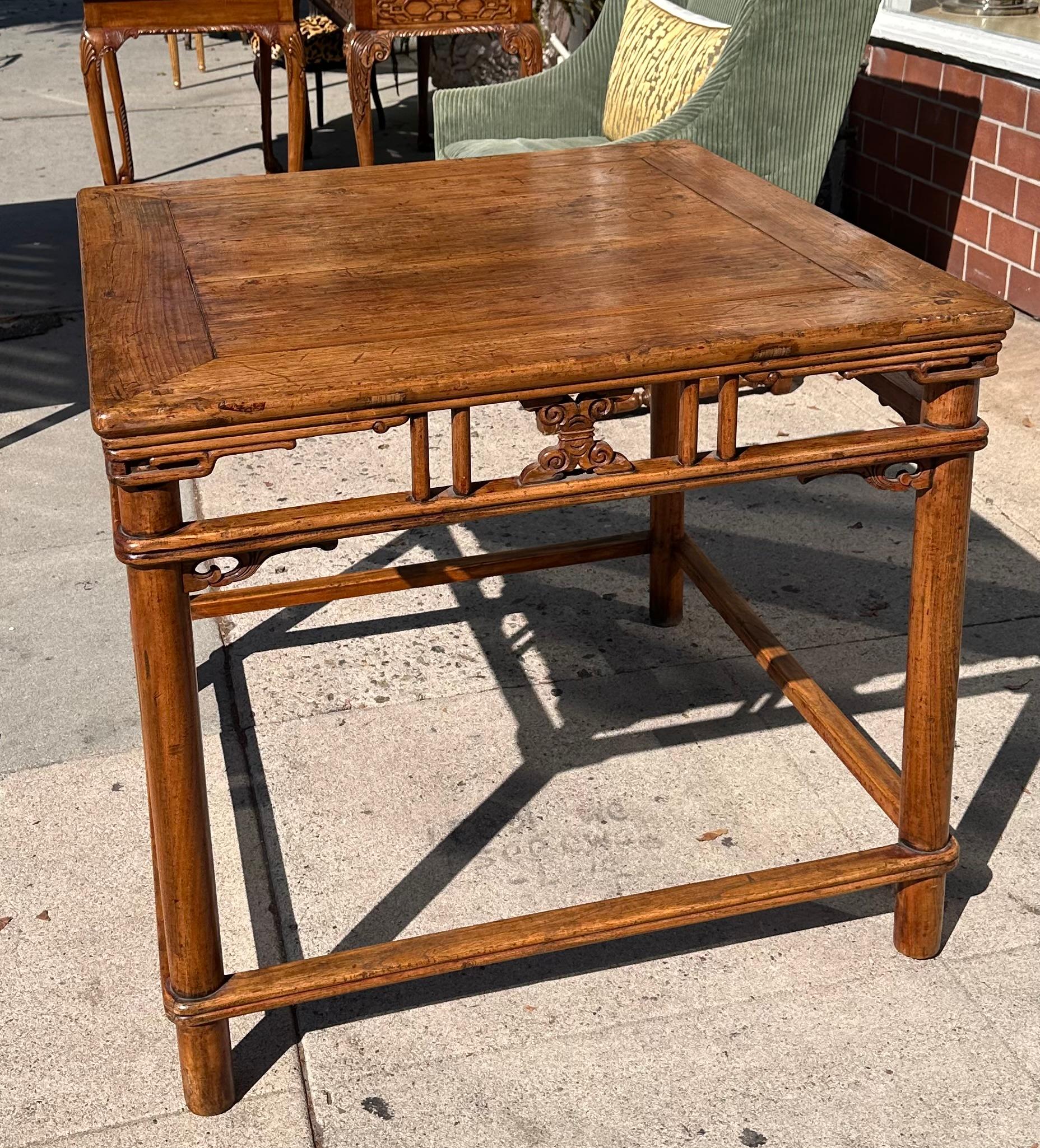 18th C Style Ming Chinese Bamboo Center Table by Burton-Ching.