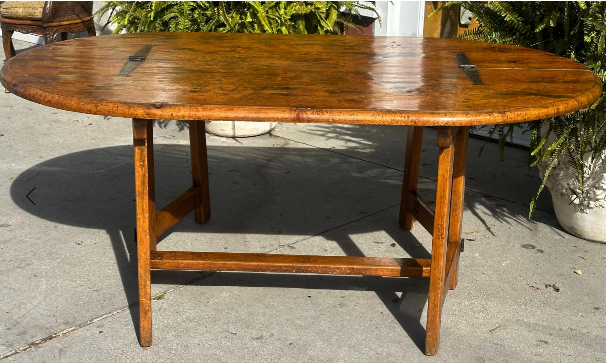 Late 20th Century 18th C Style Paul Ferrante Gate Leg Console Dining Table