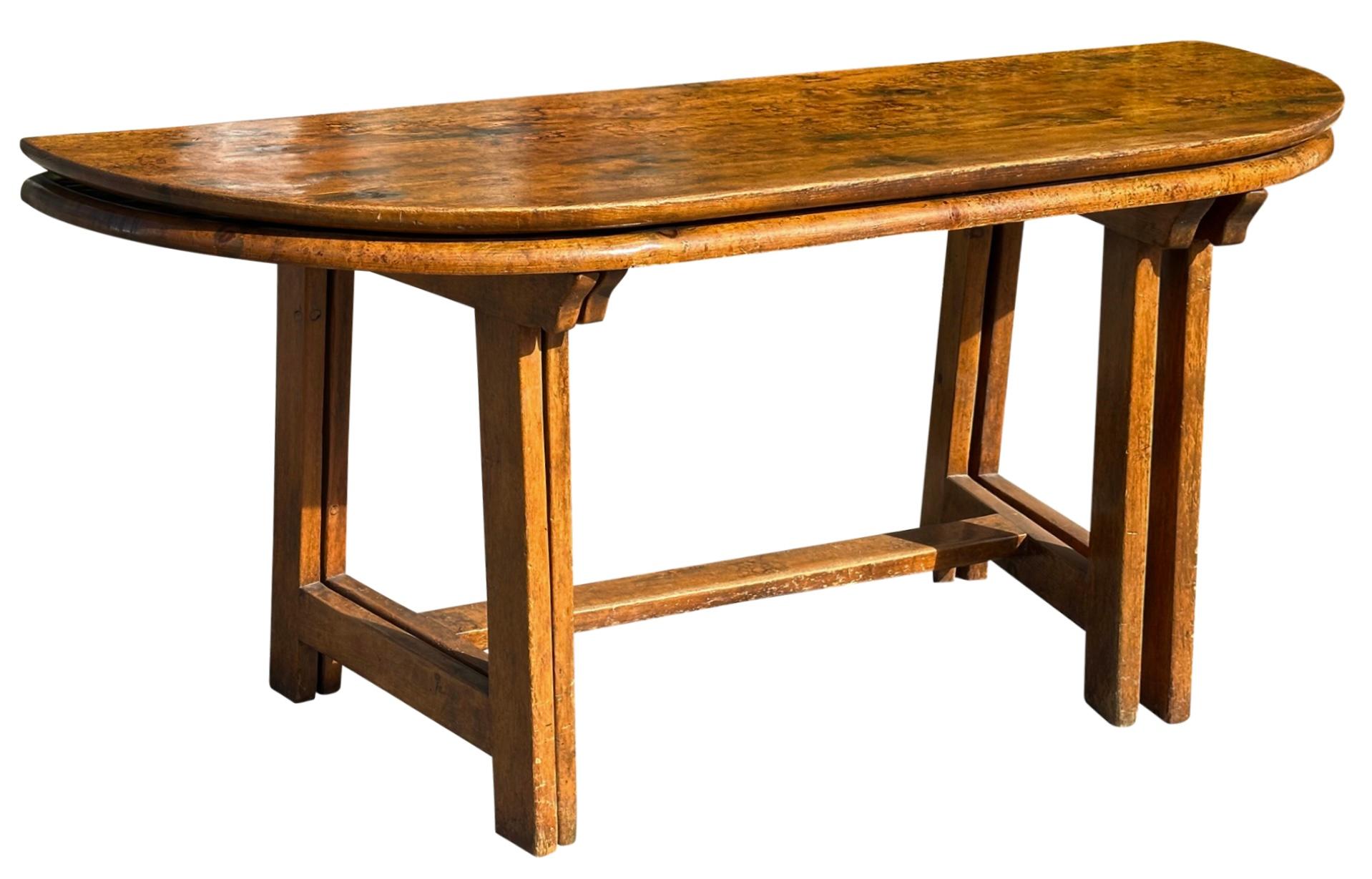 18th C Style Paul Ferrante Gate Leg Console Dining Table 2