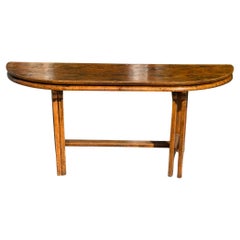 18th C Style Paul Ferrante Gate Leg Console Dining Table