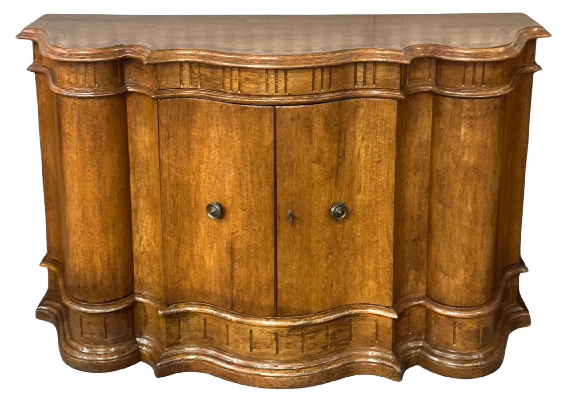 Priced Each! Two available.
18th C Style Quatrain for Dessin Fournir Denali Italian Fruitwood Sideboard Credenza.